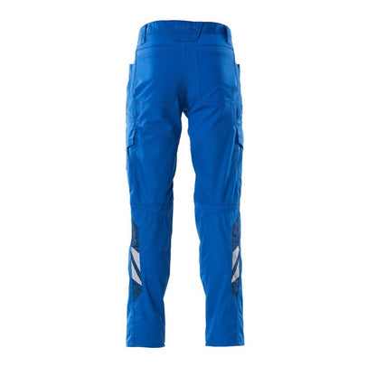 Azure Blue - Back - Mascot Mens Accelerate Work Trousers