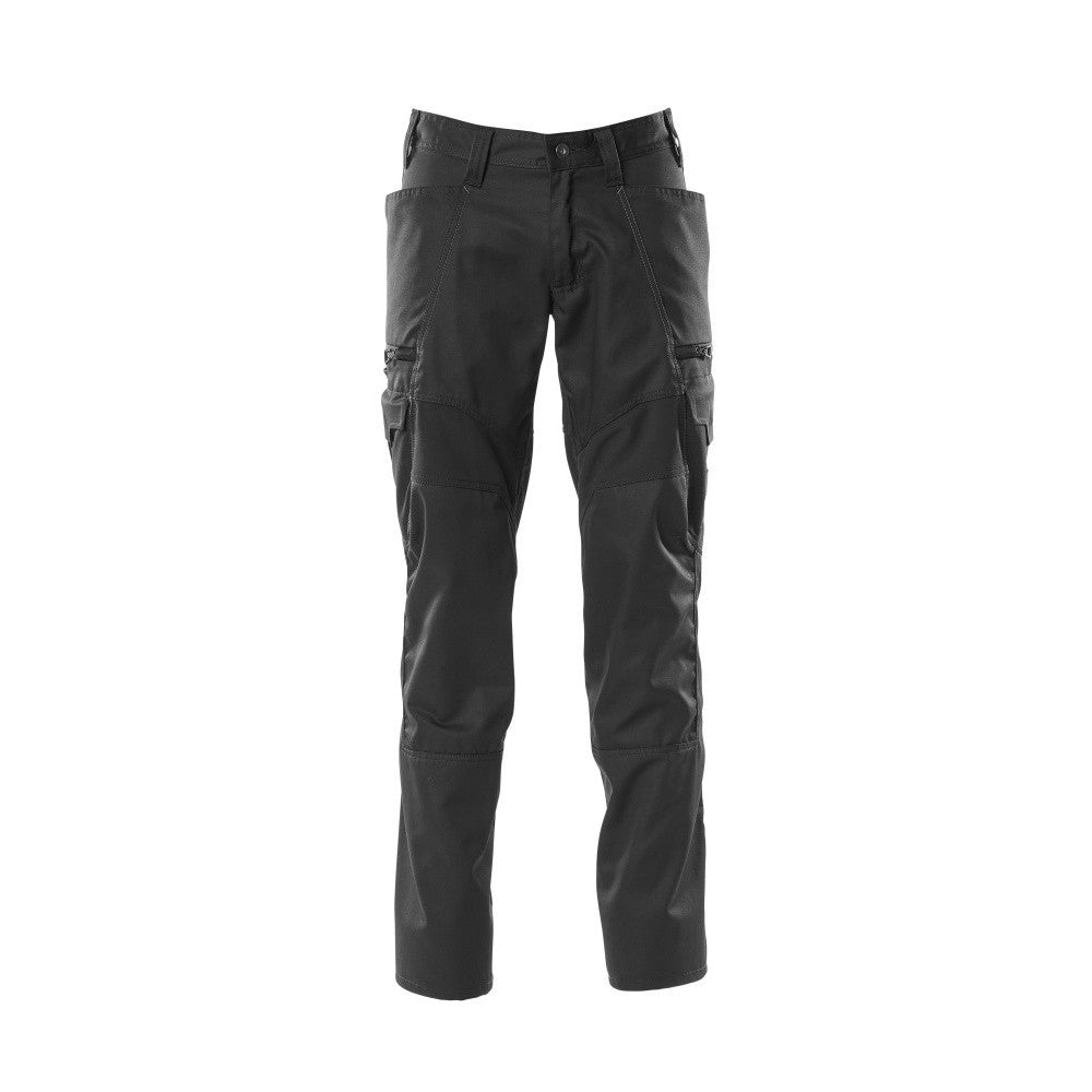 Black - Front - Mascot Mens Accelerate Work Trousers