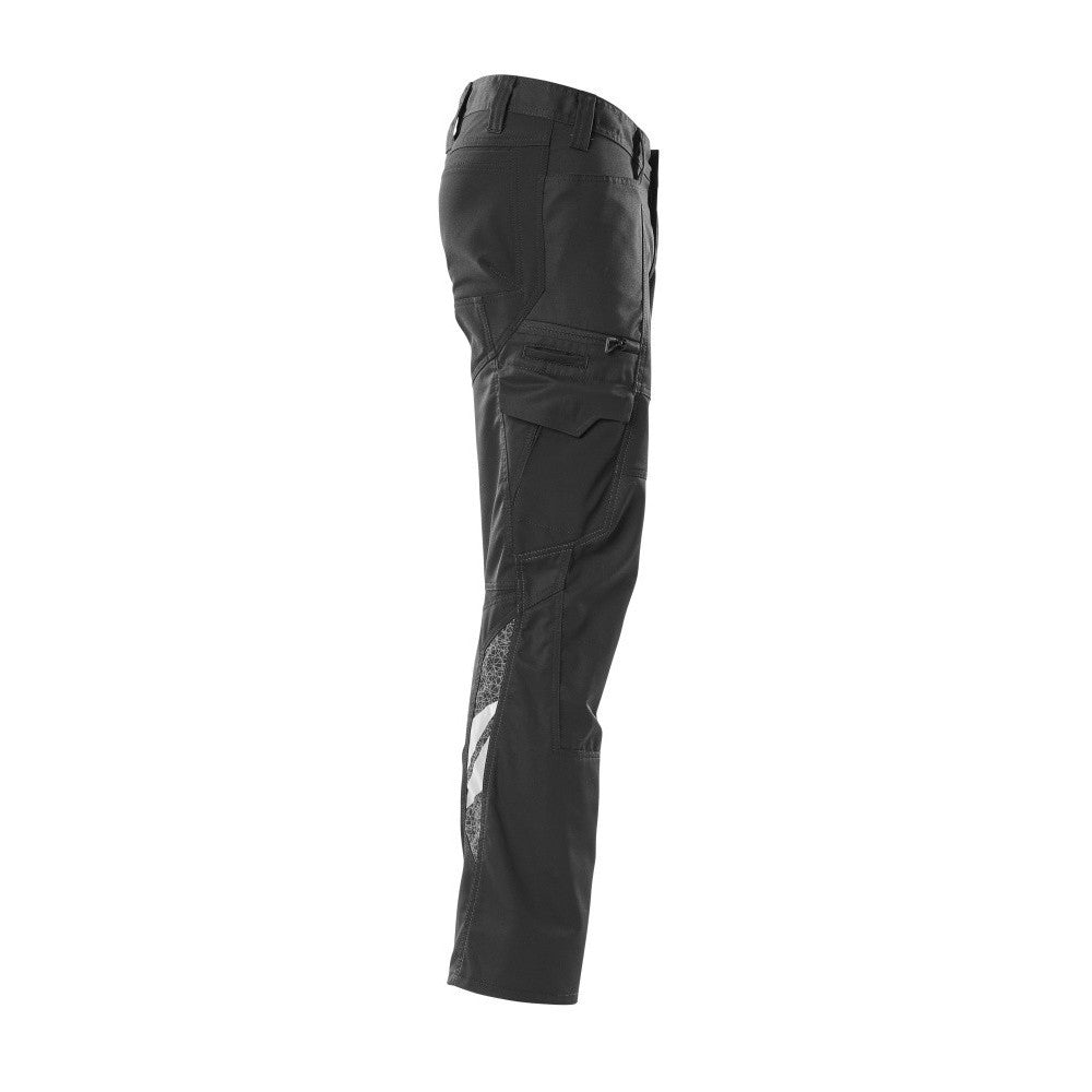 Black - Side - Mascot Mens Accelerate Work Trousers