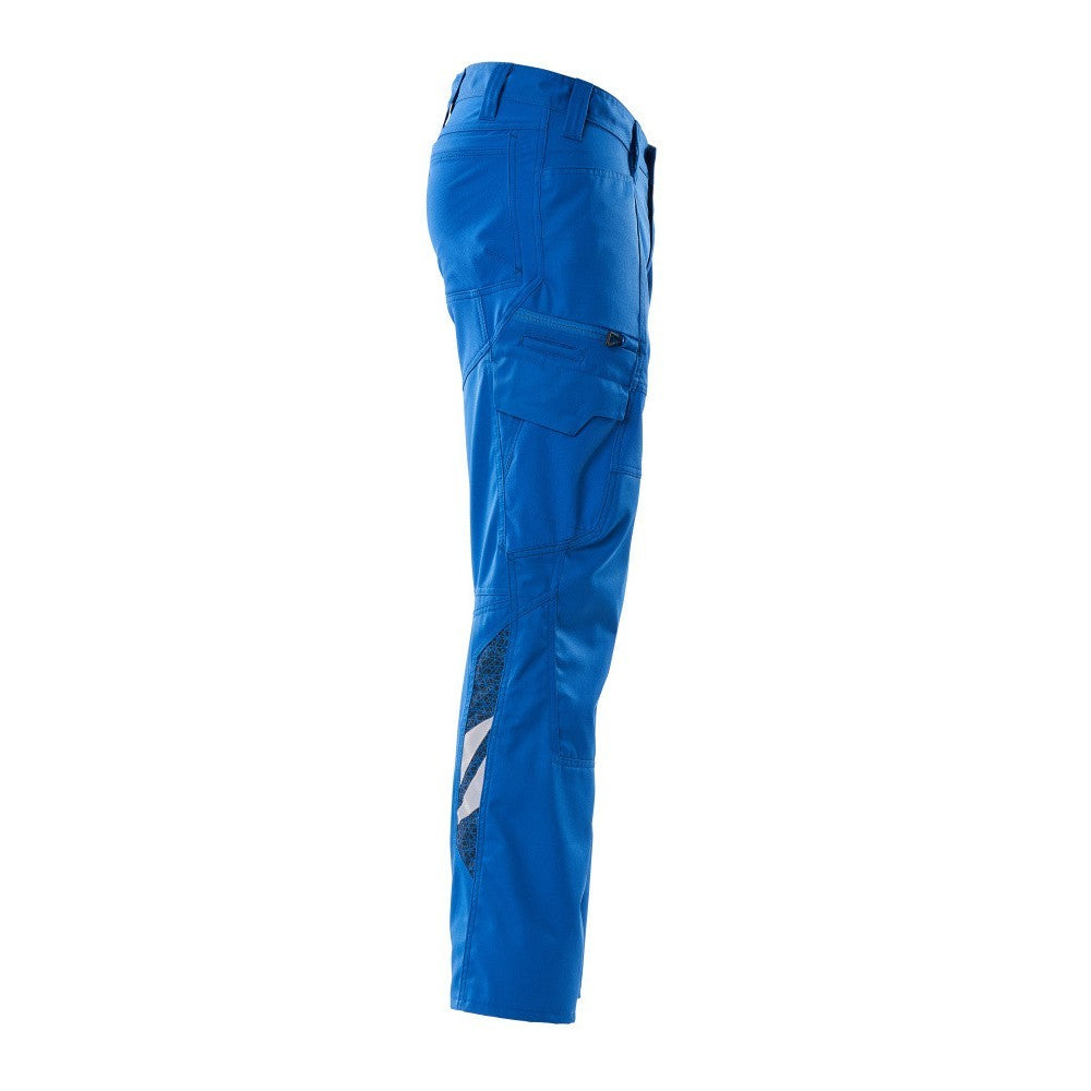 Azure Blue - Side - Mascot Mens Accelerate Work Trousers