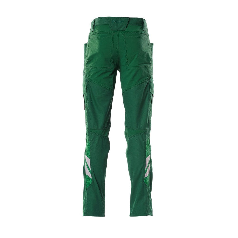 Green - Back - Mascot Mens Accelerate Work Trousers