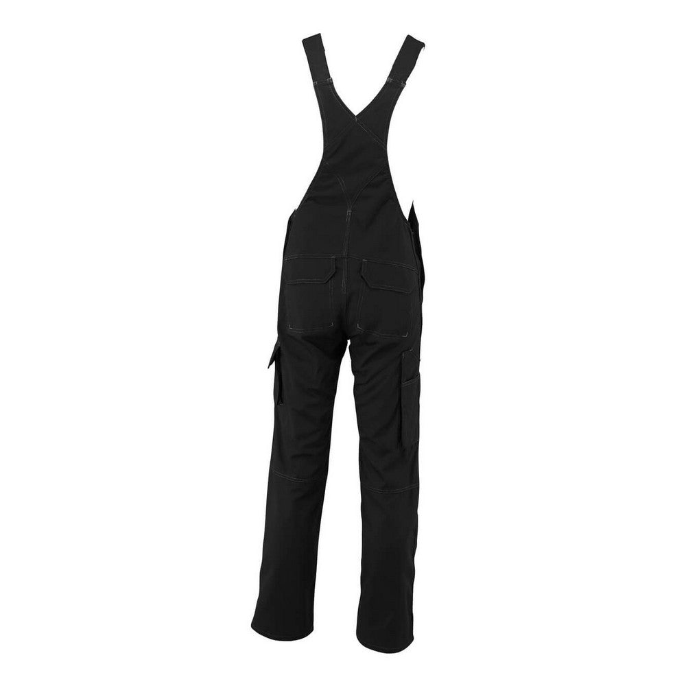 Black - Back - Mascot Mens Industry Newark Knee Pad Pockets Bib And Brace Overall