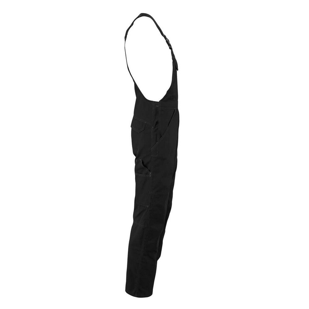 Black - Side - Mascot Mens Industry Newark Knee Pad Pockets Bib And Brace Overall