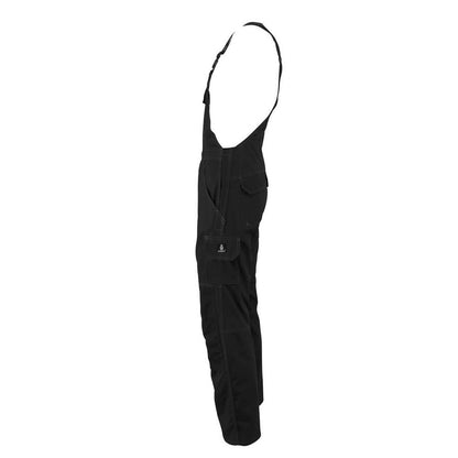 Black - Lifestyle - Mascot Mens Industry Newark Knee Pad Pockets Bib And Brace Overall