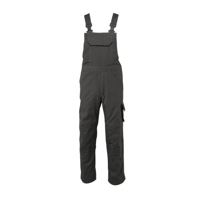 Dark Anthracite - Front - Mascot Mens Industry Newark Knee Pad Pockets Bib And Brace Overall