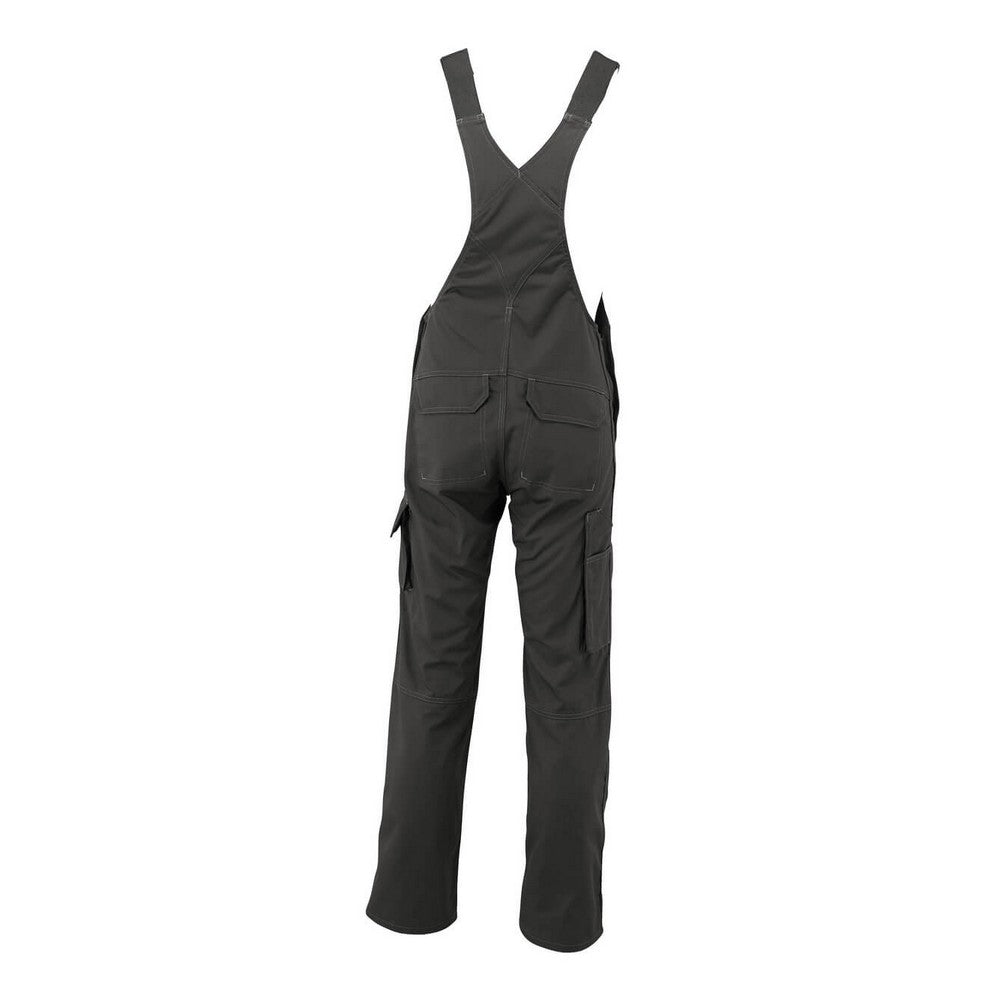 Dark Anthracite - Back - Mascot Mens Industry Newark Knee Pad Pockets Bib And Brace Overall