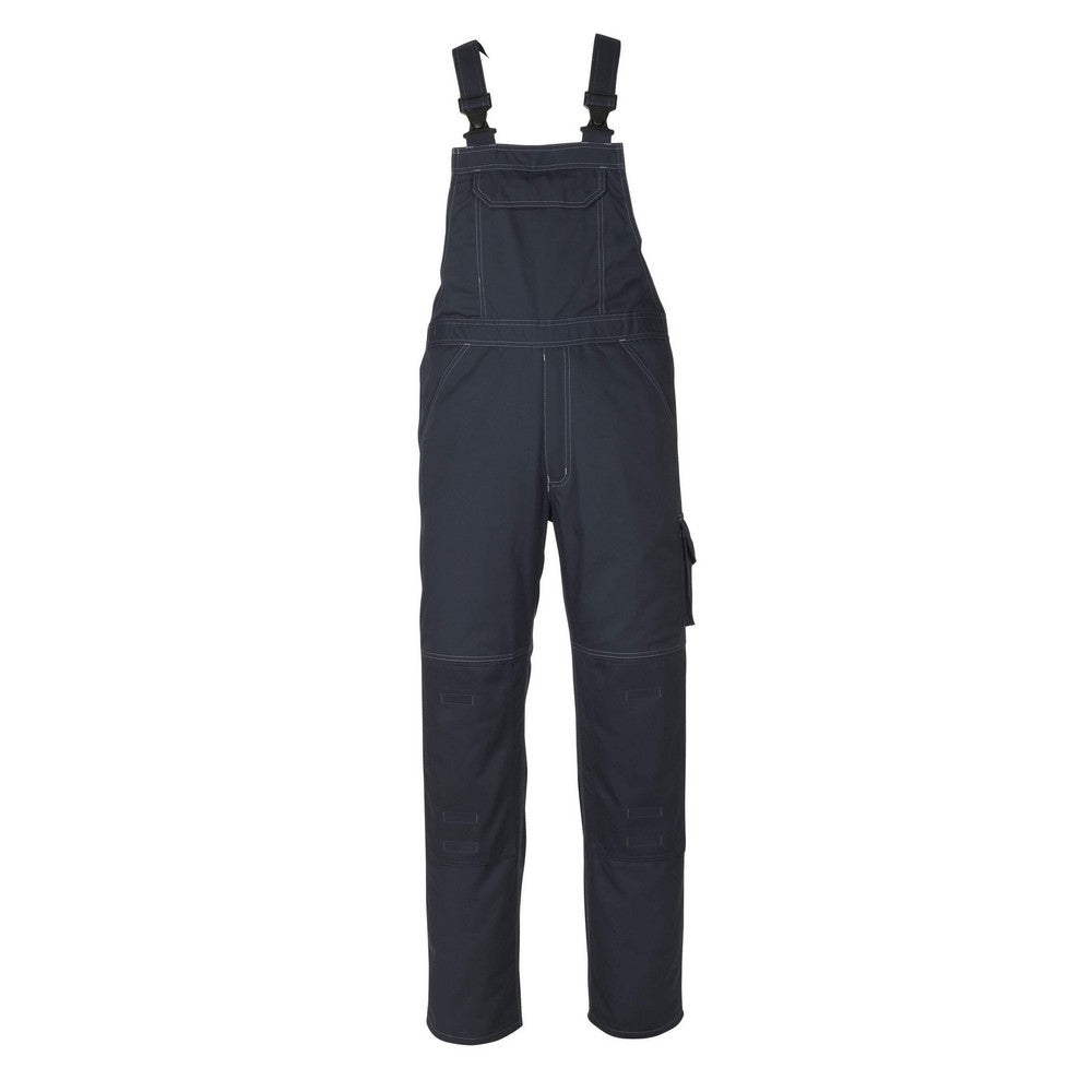 Dark Navy - Front - Mascot Mens Industry Newark Knee Pad Pockets Bib And Brace Overall