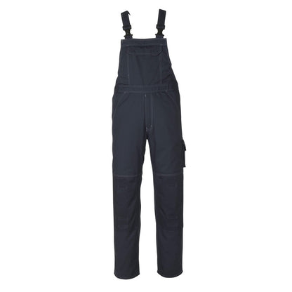 Dark Navy - Front - Mascot Mens Industry Newark Knee Pad Pockets Bib And Brace Overall