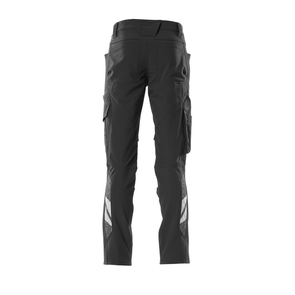 Black - Back - Mascot Mens Accelerate Knee Pad Pockets Trousers