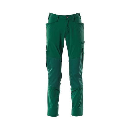 Green - Front - Mascot Mens Accelerate Knee Pad Pockets Trousers