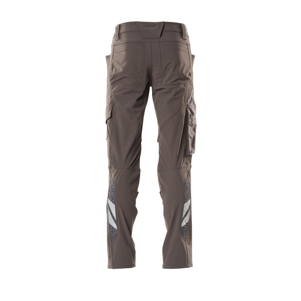 Dark Anthracite - Back - Mascot Mens Accelerate Knee Pad Pockets Trousers