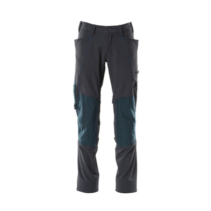 Dark Navy - Front - Mascot Mens Accelerate Knee Pad Pockets Trousers
