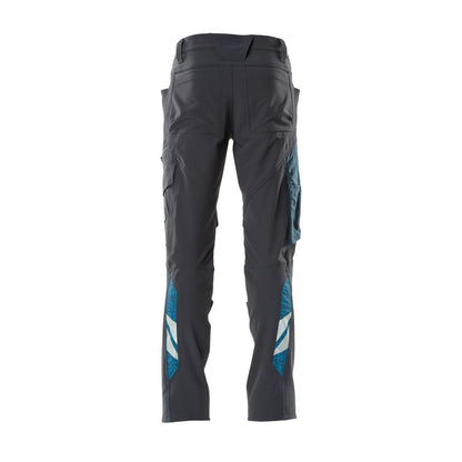Dark Navy - Back - Mascot Mens Accelerate Knee Pad Pockets Trousers