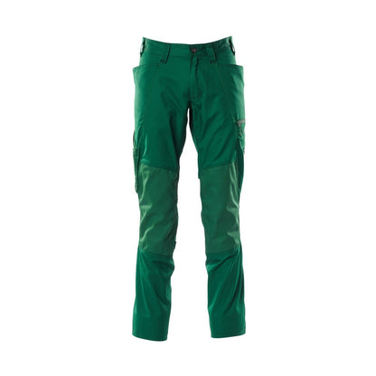 Green - Front - Mascot Mens Accelerate Knee Pad Pockets Trousers