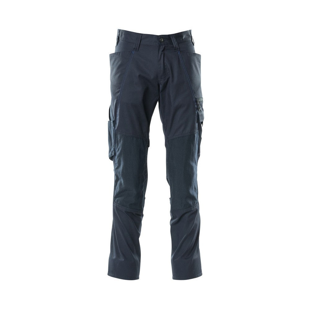 Dark Navy - Front - Mascot Mens Accelerate Knee Pad Pockets Trousers