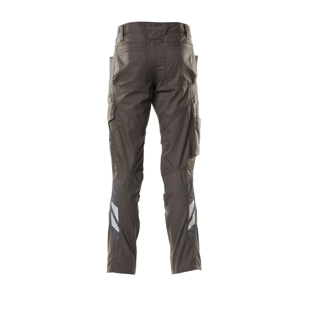 Dark Anthracite - Back - Mascot Mens Accelerate Knee Pad Pockets Trousers