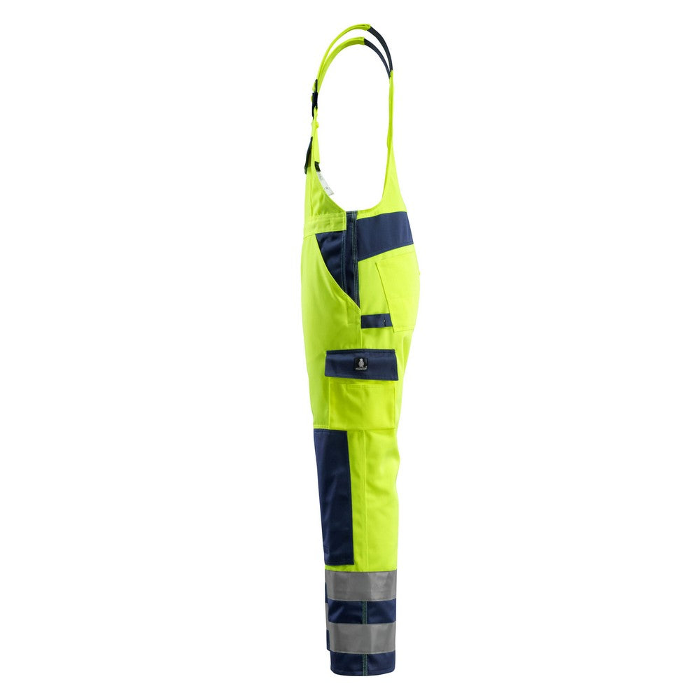 Yellow-Navy - Lifestyle - Mascot Mens Barras Safe Complete Hi-Vis Bib And Brace Overall