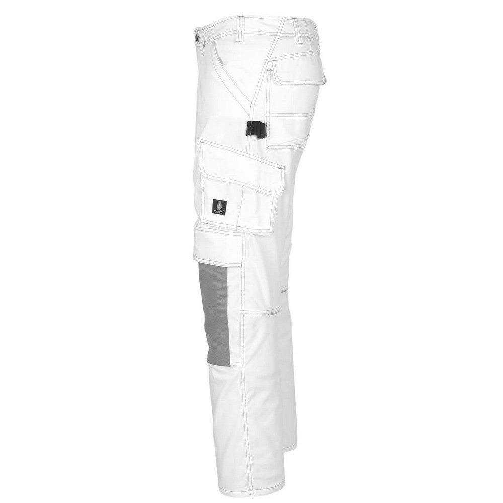 White - Lifestyle - Mascot Mens Lerida Work Trousers