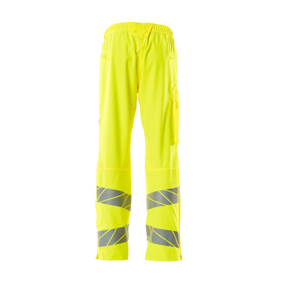 Hi Vis Yellow - Back - Mascot Mens Accelerate Safe Hi-Vis Trousers