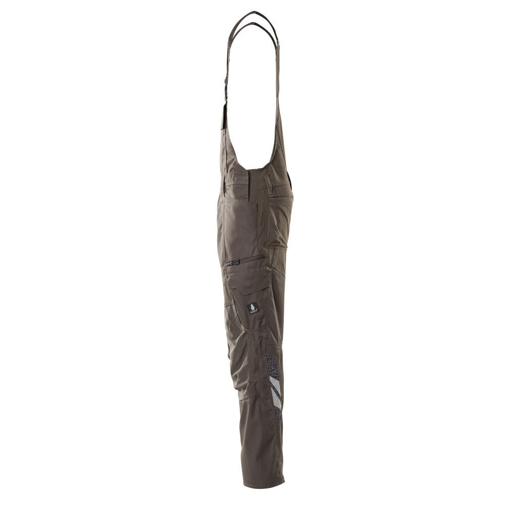 Dark Anthracite - Lifestyle - Mascot Mens Accelerate Stretch Knee Pad Pockets Bib And Brace Overall