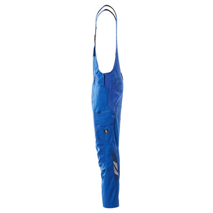 Azure Blue - Lifestyle - Mascot Mens Accelerate Stretch Knee Pad Pockets Bib And Brace Overall