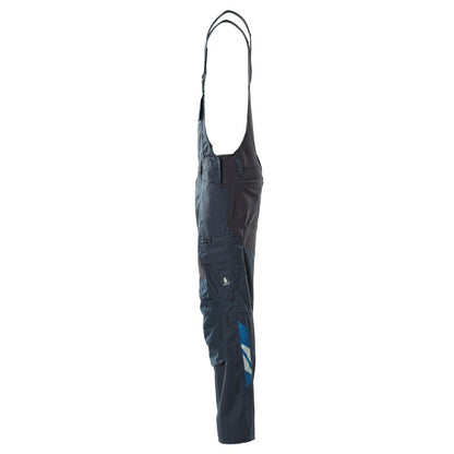 Dark Navy - Lifestyle - Mascot Mens Accelerate Stretch Knee Pad Pockets Bib And Brace Overall