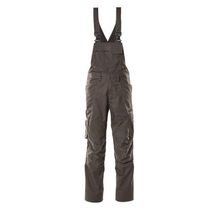 Dark Anthracite - Front - Mascot Mens Accelerate Stretch Knee Pad Pockets Bib And Brace Overall