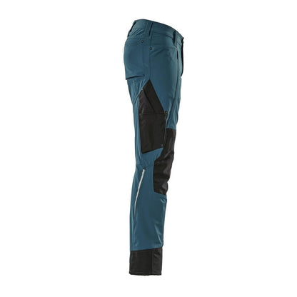 Dark Petroleum - Side - Mascot Mens Advanced Knee Pad Pockets Work Trousers