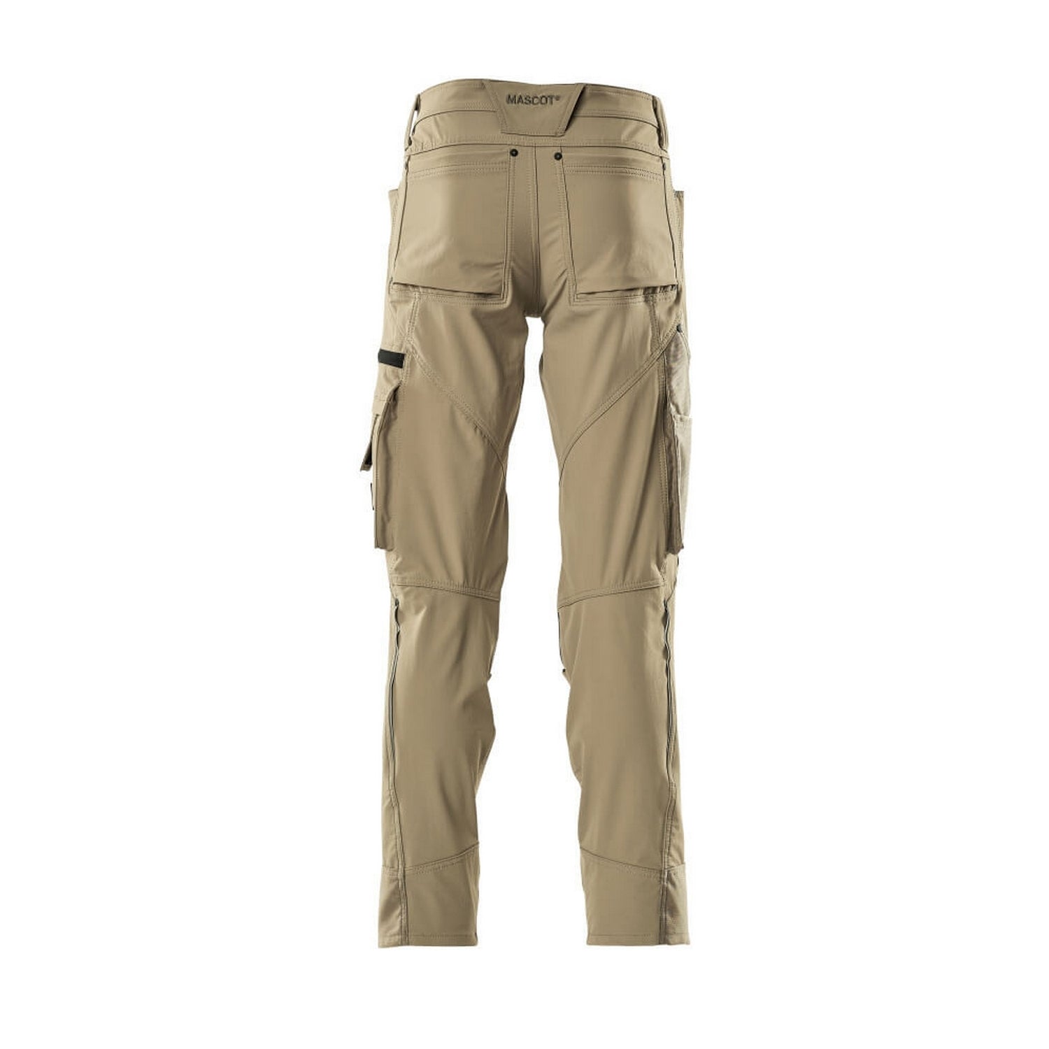 Light Khaki - Back - Mascot Mens Advanced Knee Pad Pockets Work Trousers