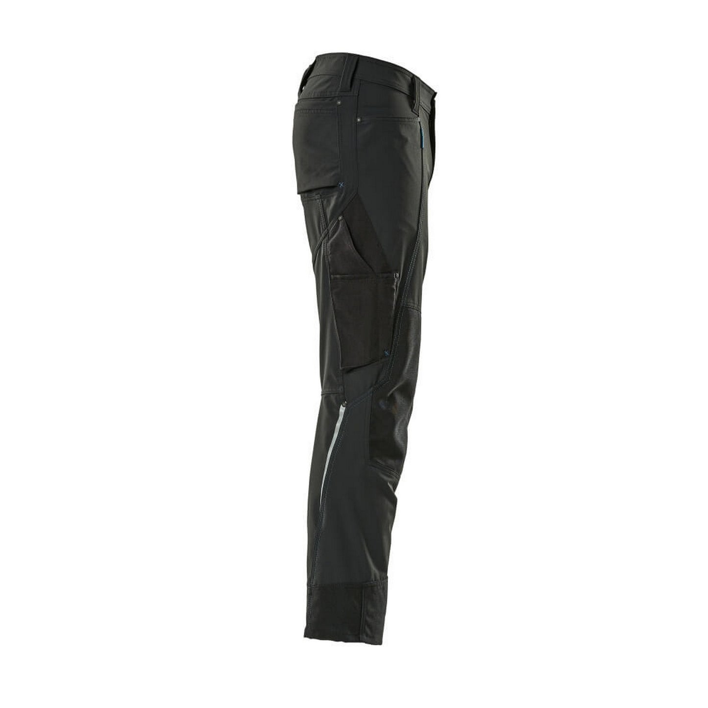 Black - Side - Mascot Mens Advanced Knee Pad Pockets Work Trousers