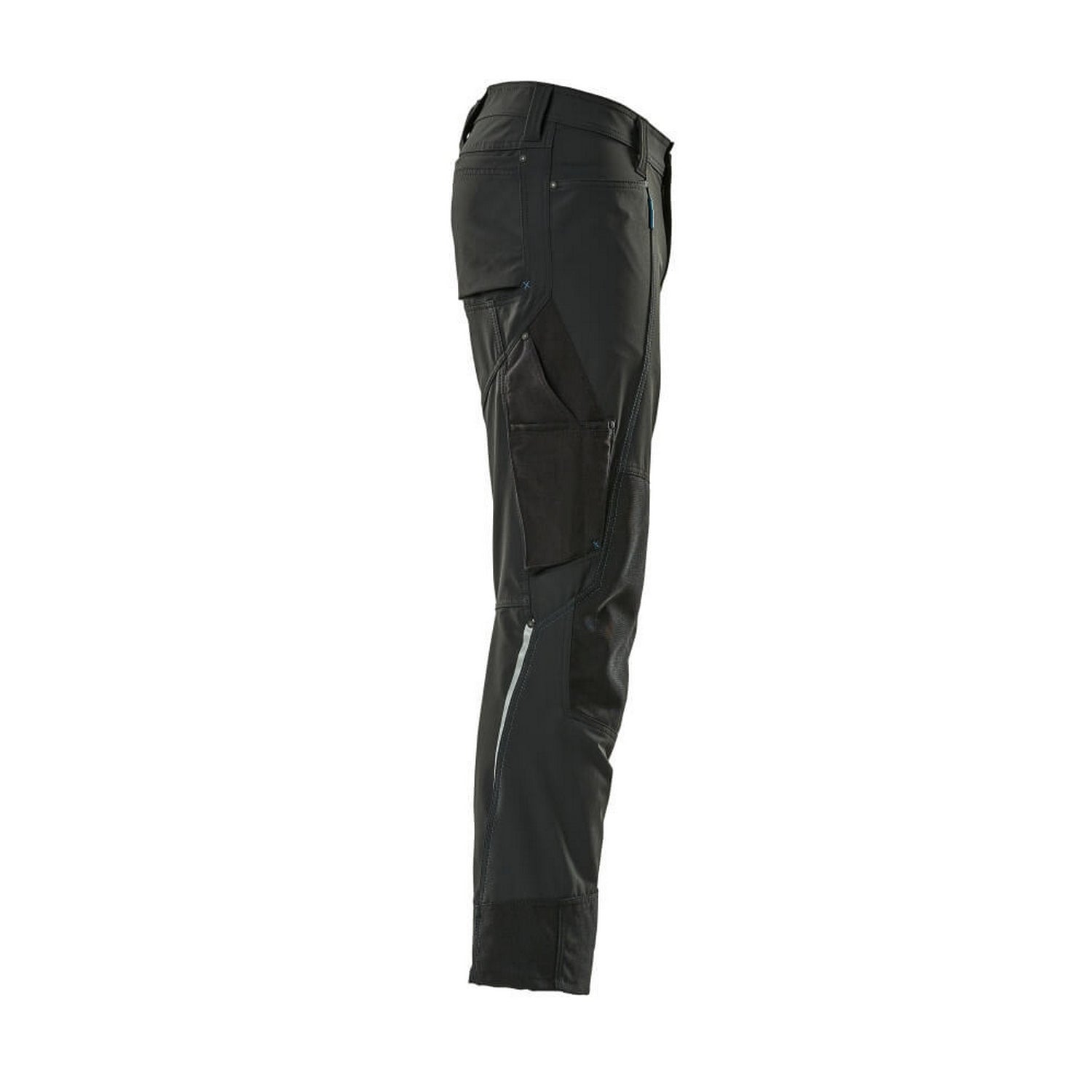 Black - Side - Mascot Mens Advanced Knee Pad Pockets Work Trousers