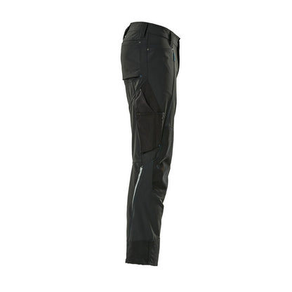 Black - Side - Mascot Mens Advanced Knee Pad Pockets Work Trousers