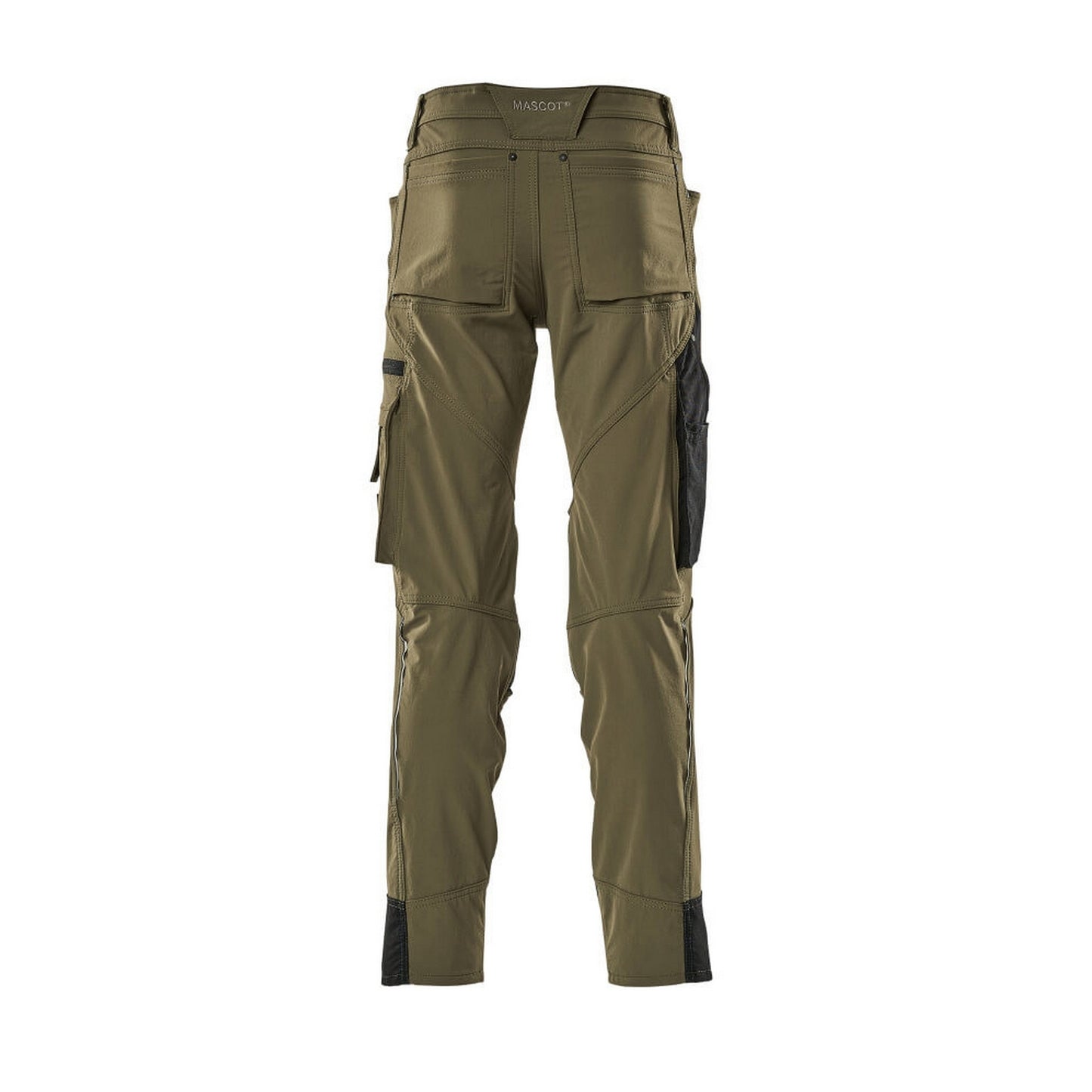 Moss Green - Back - Mascot Mens Advanced Knee Pad Pockets Work Trousers