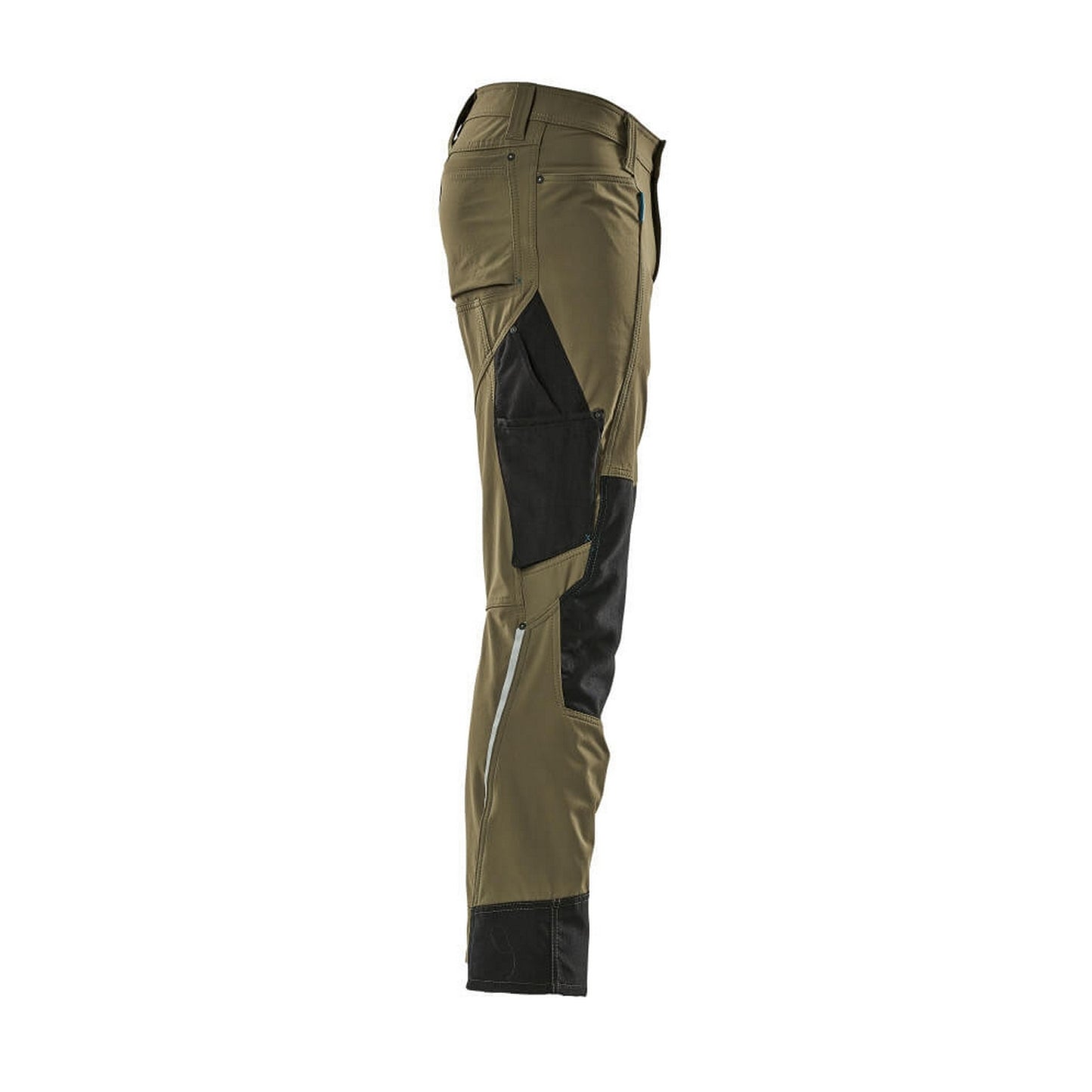 Moss Green - Side - Mascot Mens Advanced Knee Pad Pockets Work Trousers