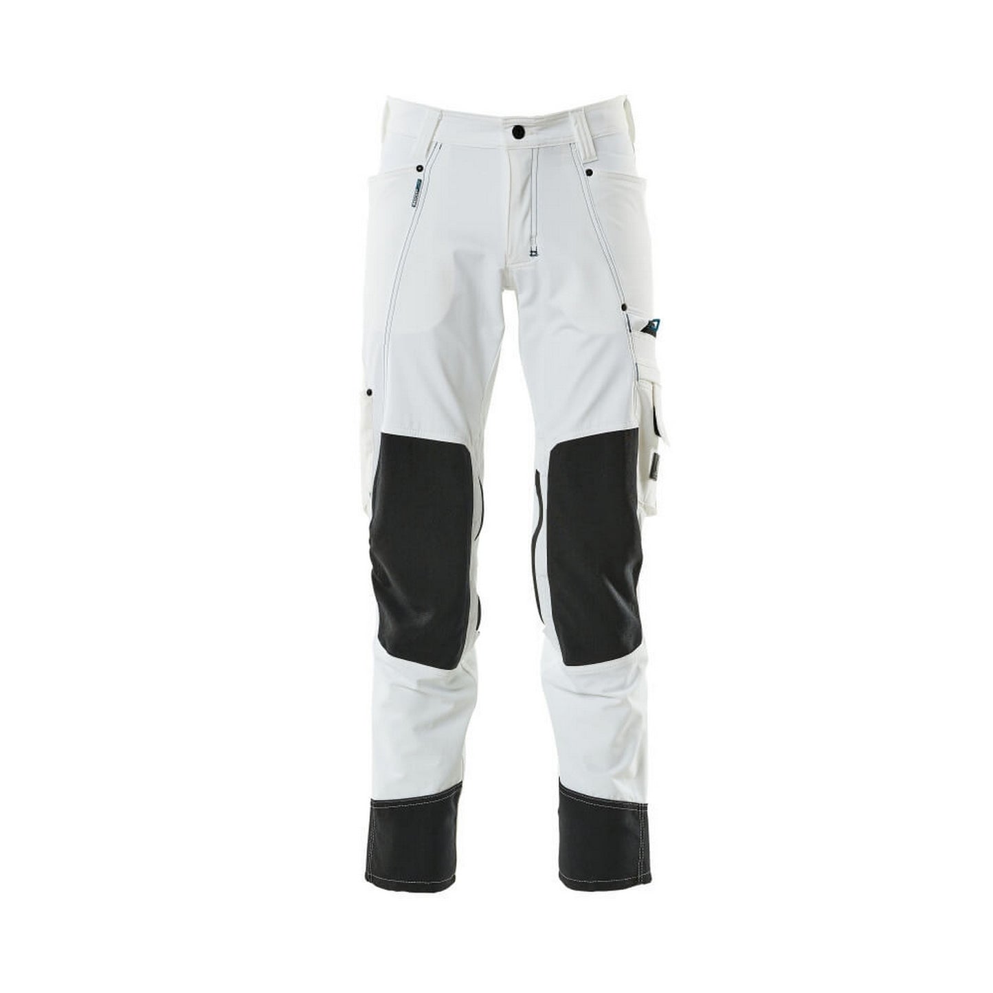 White - Front - Mascot Mens Advanced Knee Pad Pockets Work Trousers