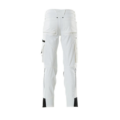 White - Back - Mascot Mens Advanced Knee Pad Pockets Work Trousers