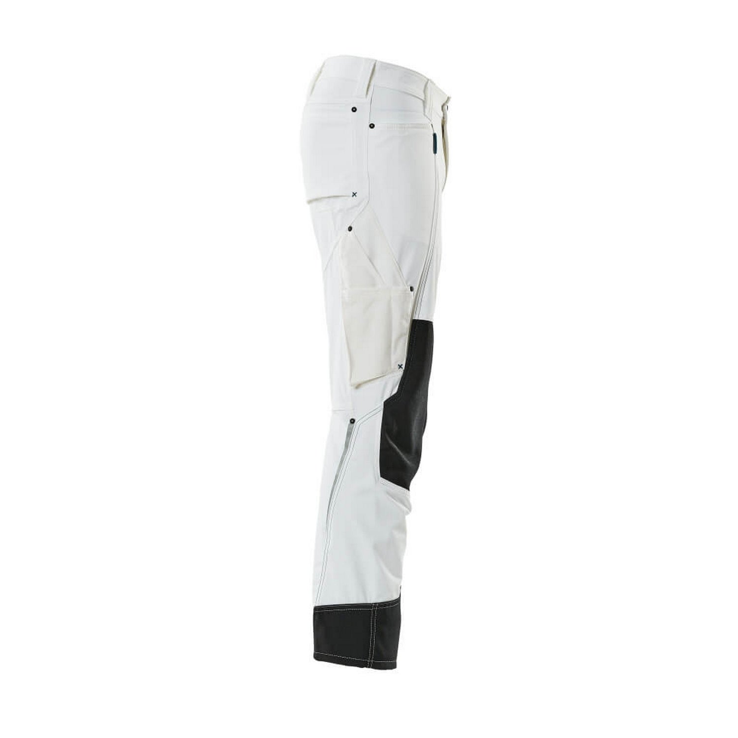 White - Side - Mascot Mens Advanced Knee Pad Pockets Work Trousers