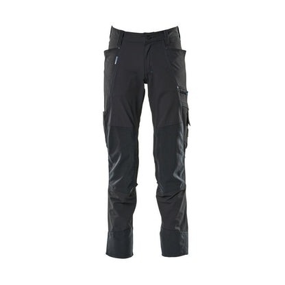 Dark Navy - Front - Mascot Mens Advanced Knee Pad Pockets Work Trousers
