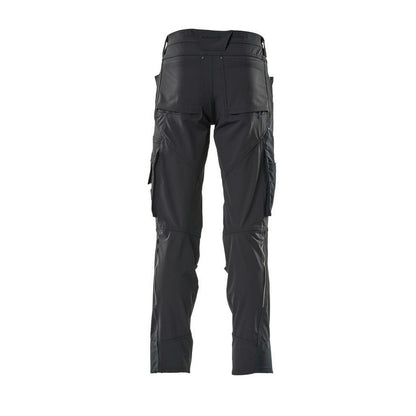 Dark Navy - Back - Mascot Mens Advanced Knee Pad Pockets Work Trousers