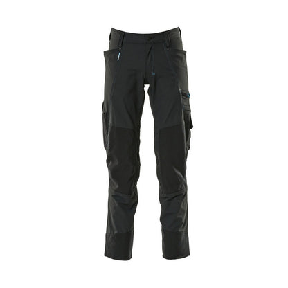 Black - Front - Mascot Mens Advanced Knee Pad Pockets Work Trousers