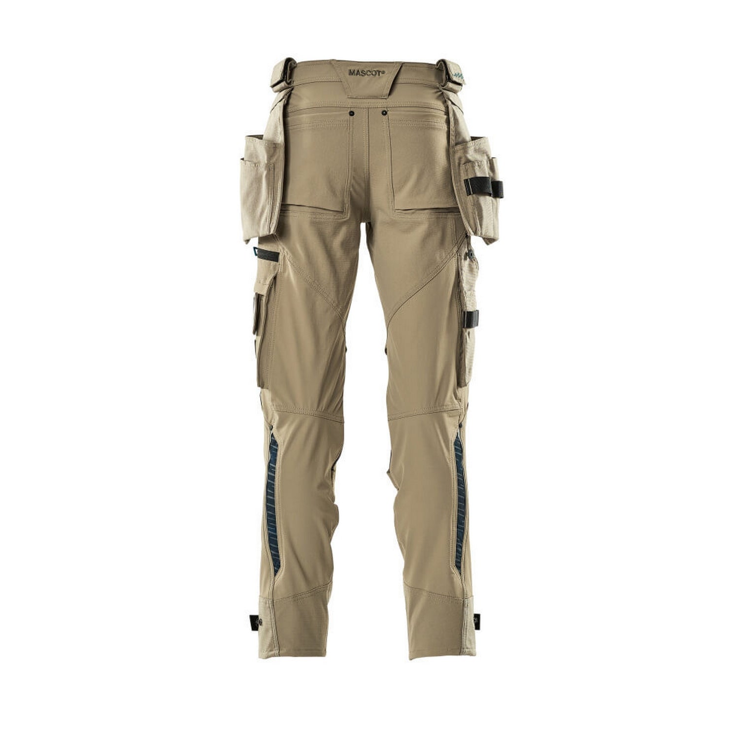 Light Khaki - Back - Mascot Mens Advanced Holster Pocket Work Trousers