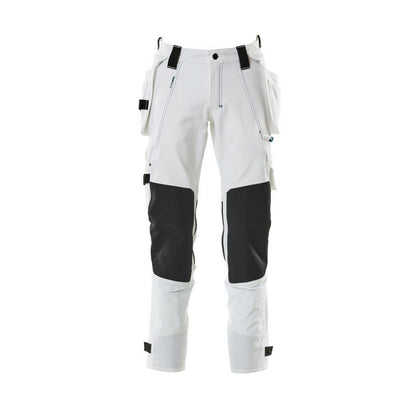 White - Front - Mascot Mens Advanced Holster Pocket Work Trousers