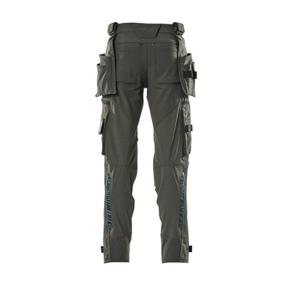 Dark Anthracite - Back - Mascot Mens Advanced Holster Pocket Work Trousers