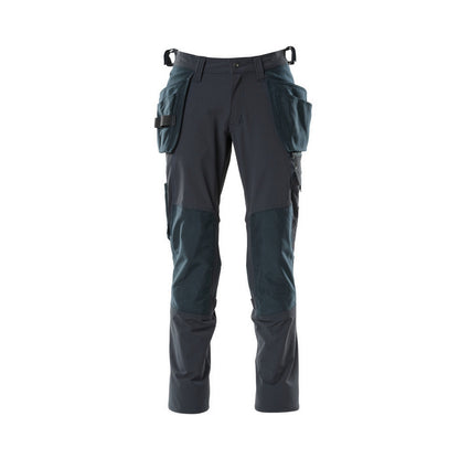 Dark Navy - Front - Mascot Mens Advanced Holster Pocket Work Trousers