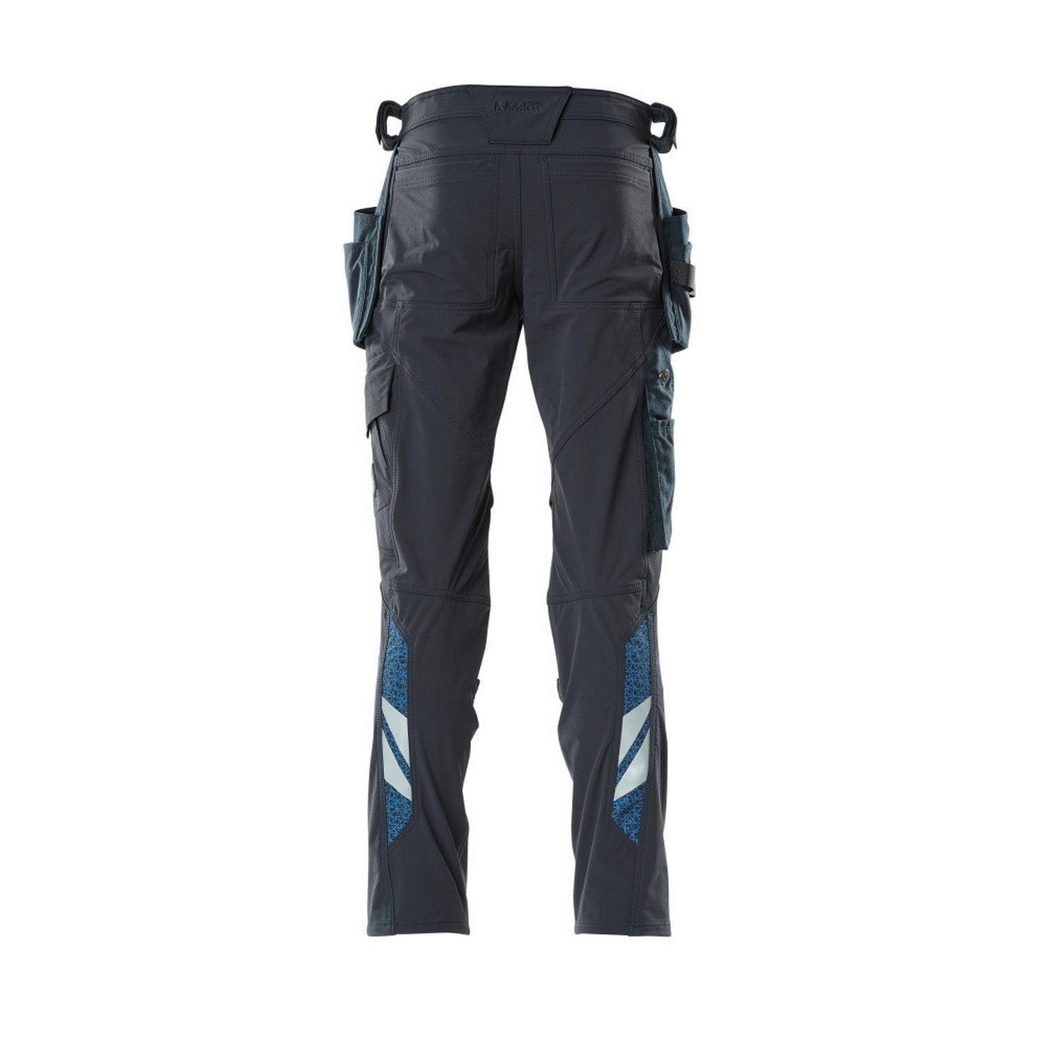 Dark Navy - Back - Mascot Mens Advanced Holster Pocket Work Trousers