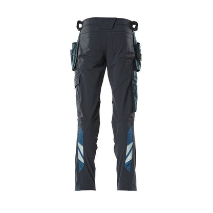 Dark Navy - Back - Mascot Mens Advanced Holster Pocket Work Trousers