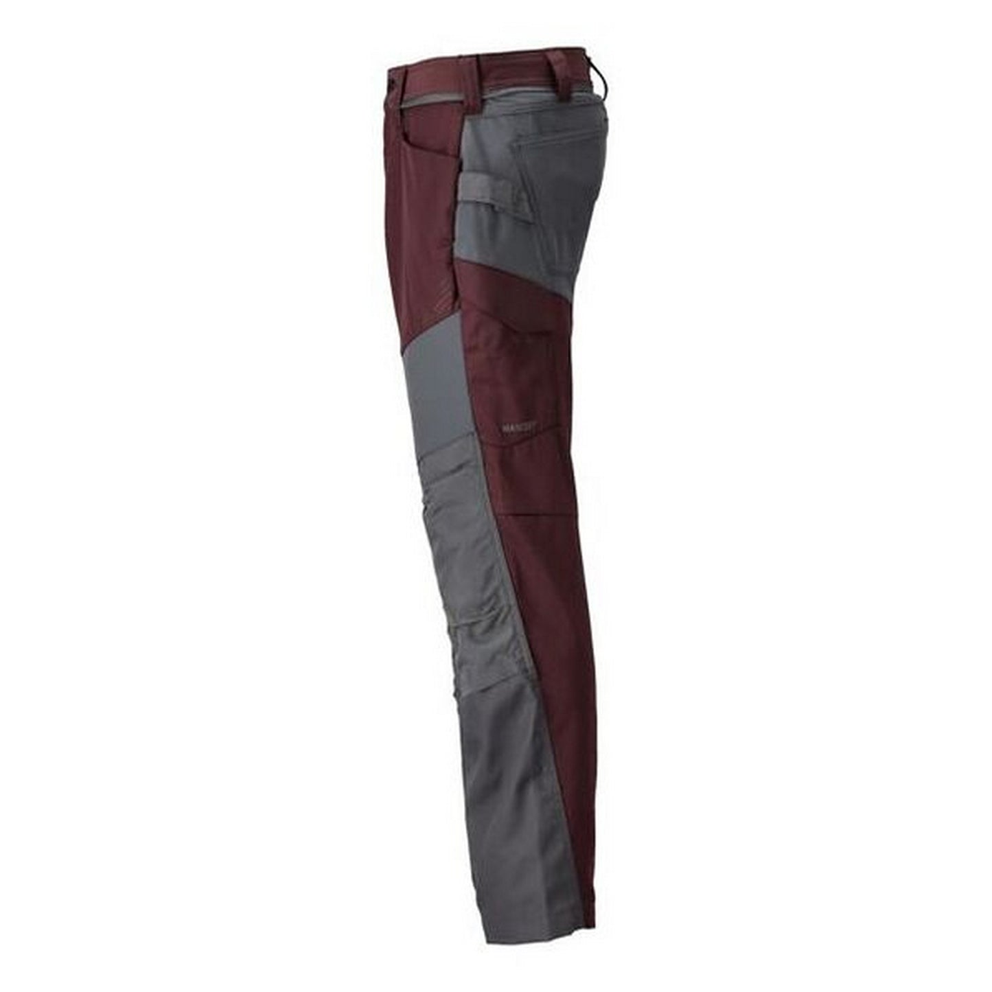 Bordeaux-Folkstone Grey - Lifestyle - Mascot Mens Customised Colour Block Knee Pad Pockets Work Trousers