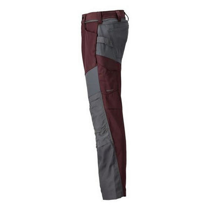 Bordeaux-Folkstone Grey - Lifestyle - Mascot Mens Customised Colour Block Knee Pad Pockets Work Trousers