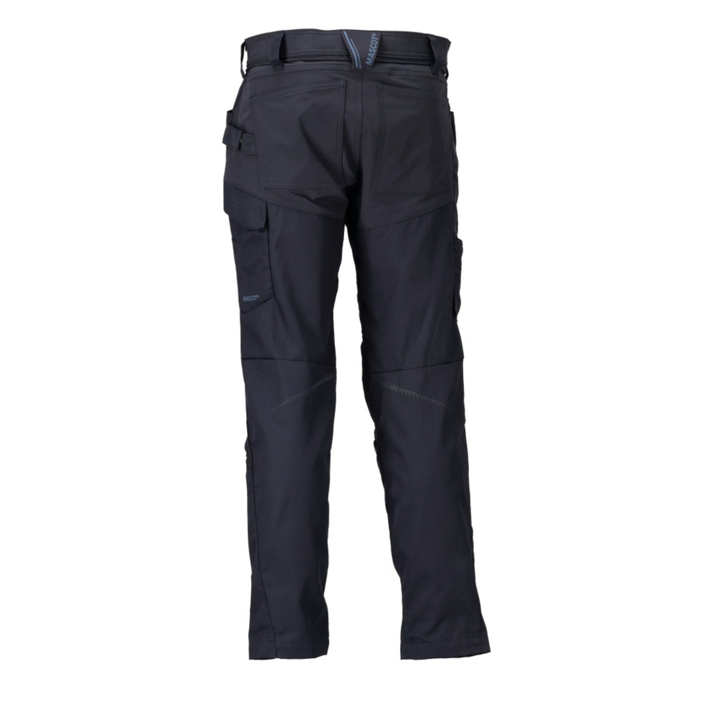 Dark Navy - Back - Mascot Mens Customised Colour Block Knee Pad Pockets Work Trousers