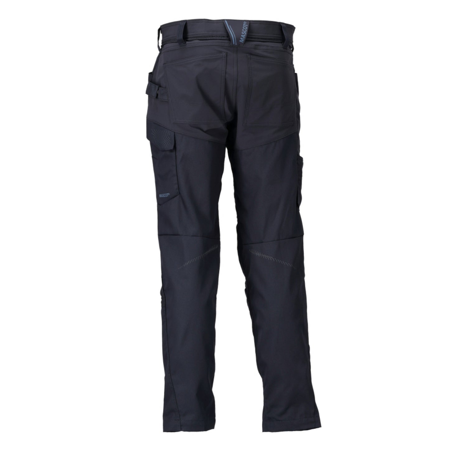 Dark Navy - Back - Mascot Mens Customised Colour Block Knee Pad Pockets Work Trousers